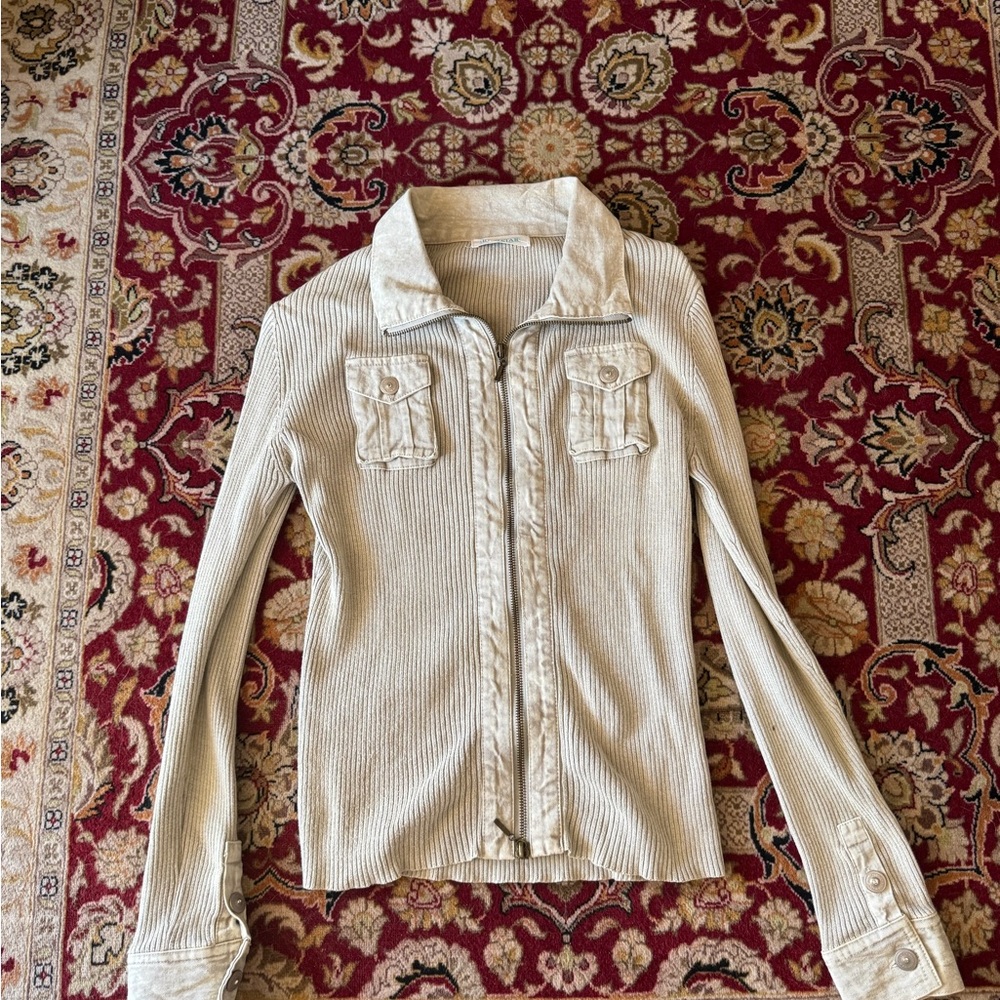 Rich star zip-up sweater